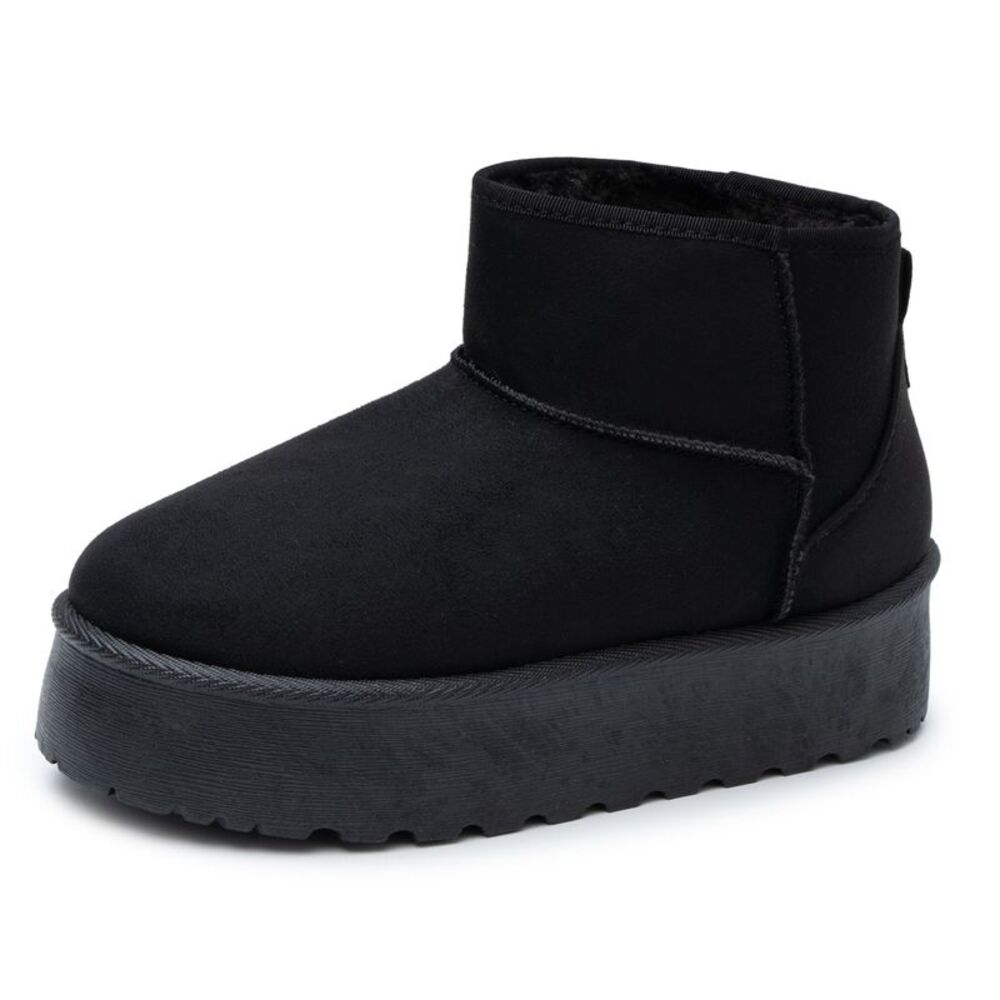 Alpine Swiss Brynn Womens Mini Platform Boots Warm Winter Short Ankle Booties